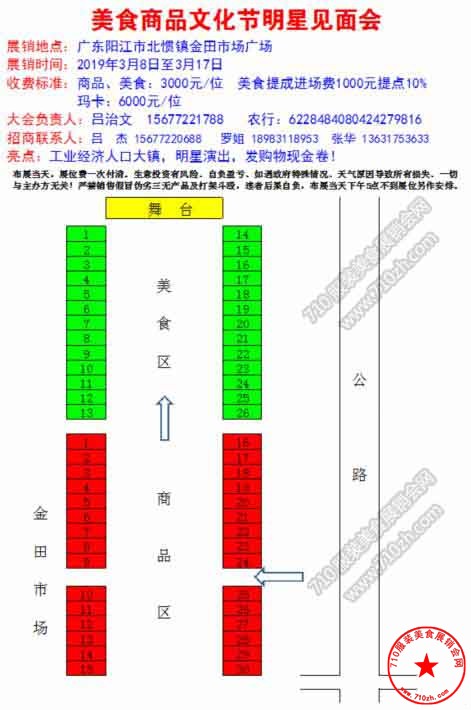 北惯镇场地展位图